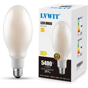 Ampoule Led 38w,Ampoule Filament Ed90 E27 Vintage Bougie,Blanc Chaud 2700k,Incandescence Equivalentes 125w,5400lm,Convient Aux Hangars,Entrepôts,Gymnases - Neuf
