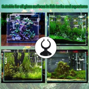 Lot De 28 Ventouses D'aquarium - Séparateur - Ventouses D'aquarium - Pour Tuyau À Air,Pompe,Tuyau D'air - Noir - Neuf