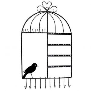 Boucle D'oreille Organisateur De Bijoux Pr&eacute;sentoir Support Dangle Et Crochet Boucles D'oreilles Vitrine Organisateur De Bijoux Pour Home Decor-Noir - Neuf