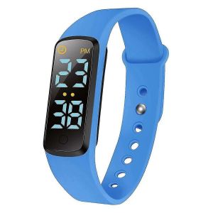 Montre D'apprentissage De La Propret&eacute; R&eacute;sistant &Agrave; L'eau B&eacute;b&eacute; Rappel Minuterie Urinoir Trainer Pour Enfant Led Affichage 9 Boucle Chanson Bleu-B17 - Neuf