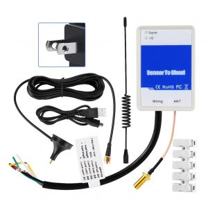 Mini capteur d'alarme etanche en temps reel transmettant le signal des compteurs vers la plateforme cloud GSM GPRS Module de communication IoT 100-240 V - Neuf