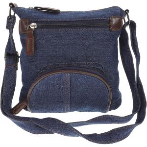 TZF-Sac À Bandoulière En Denim Pour Femme, Sac À Main En Jean Avec Poche Frontale, Besace Vintage Réglable Pour Usage Quotidien Ou Été - Neuf