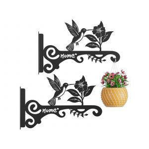 Crochet Mural En Fer Pour Suspendre Plantes, Mangeoires &Agrave; Oiseaux, Carillons &Eacute;oliens - Lot De 2 - Neuf