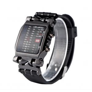 M&acirc;le Femelle &Eacute;lectronique Led Montre Pu Bracelet Date Fonction Montre-Bracelet - Neuf