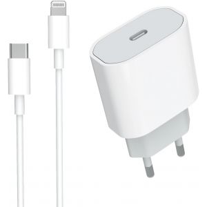 KALANKA-Chargeur Rapide USB C 20W, Certifi&eacute; MFi - Chargeur iPhone et C&acirc;ble Lightning 1M pour iPhone 14/14 Pro/14 Pro Max/14 Plus/13/12/11/XS/iPad - Neuf