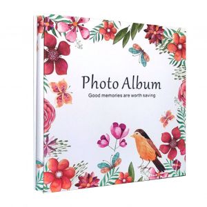 Album photo 6 pouces, 500 feuilles, film interieur transparent en PVC, reliure a vis en aluminium, couverture etanche, livre photo 6 pouces, plastification 4R, page blanche gratuite, 500 fleurs - Neuf