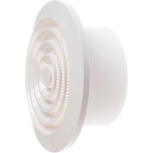 100mm Grille D'aération Ronde en Plastique - Blanc Grilles de Ventilation avec Moustiquaire - Neuf