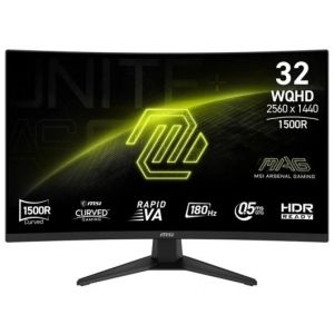 Moniteur gaming MSI MAG 321CQF E18 32" incurv&eacute; QHD 180 Hz - Neuf