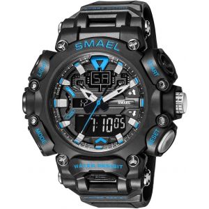 Outdoor Montre Sport Digital Homme Etanche Led &Eacute;lectronique Chronom&egrave;tre Alarme 12h/24h Date Quartz Double Temps Plastique Montres.[J932] - Neuf