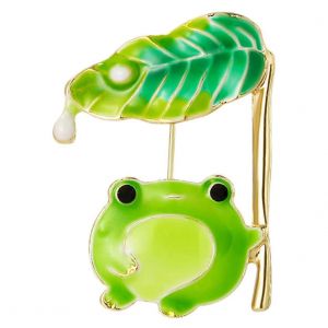 Broche Grenouille D&eacute;corative En M&eacute;tal Pour V&ecirc;tements, Chapeaux Et &Eacute;charpes. Broche &Eacute;l&eacute;gante Pour Occasions Sp&eacute;ciales. Mod&egrave;le Unisexe, Durable Et S&eacute;curis&eacute;e. - Neuf