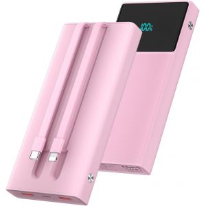 Sjzg-Banque D'alimentation Batterie Portable Chargeur 13000 Mah, Rose - Neuf