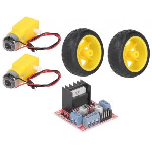 XYONG Module de moteur electrique L298N pour roue de voiture telecommandee DC3-6 V, accessoires pour voiture - Neuf