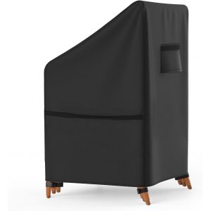 Letnerny-Housse De Cha De Jardin Empilable 65x65x80/120 Cm, Housse De Cha De Jardin Imperm¿¿Able En Tissu Oxford 600d Avec Rev¿ºtement En Pu, Sortie D'air, 4 Boucles, Deux Fermeture Auto-Agrippante - Neuf