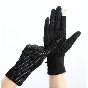 Les Femmes De Protection Solaire De La Conduite Des Gants (Noir), Perméable À L'air Mince Gants Doigts Complet, Élégant Dentelle Crème Solaire, Gants De, Gants Tactile, Extérieure, Randonnée À Vélo - Neuf