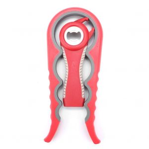 Hjlian Lot De 2 Ouvre-Bouteilles Manuels En Acier Inoxydable Pour Bouteilles De Vin, Bocaux, Bieres, Canettes, Pour La Maison, Le Bar, Rouge - Neuf