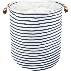 MEVRONISSHOP-Panier Corbeille &agrave; Linge, Paniere a Linge Sale, Bac Paniers de Rangement, Laundry Basket, Corbeilles Pliable avec Poign&eacute;es, pour V&ecirc;tements, Serviettes, Couvertures, Jouets, Cordon - Neuf
