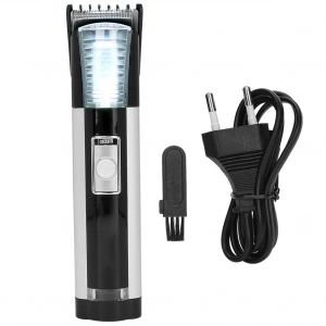 Tondeuse A Cheveux Electrique Rechargeable, Outil De Coiffure, Prise Ue 220 V, Argent - Neuf
