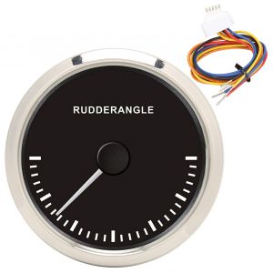 Indicateur d'angle de gouvernail 3-3/8 pouces 0-190 ohm avec retroeclairage rouge et jaune, etanche IP67, 12 V/24 V - Neuf