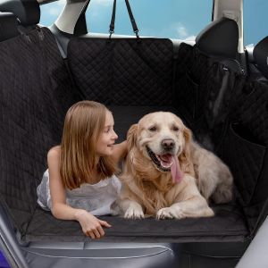 Yemaesre-Housse De Siège De Voiture Pour Chien Avec Fond Rigide, Extension De Siège Arrière Antidérapante Pour Chiens, Pliable Et Lavable En Machine, Hamac Pour Siège Arrière, Housse De Siège Pour - Neuf