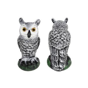 Leurre De Hibou Pour &Eacute;loigner Les Oiseaux Dans Le Jardin, La Ferme Et Sur La Terrasse - &Eacute;cologique, R&eacute;sistant Aux Intemp&eacute;ries Et R&eacute;utilisable - Neuf