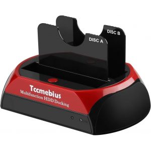 USB 3.0 Station d'accueil pour Disque Dur, TCC-S868-DE USB 3.0 &agrave; SATA IDE Dual Slots Bo&icirc;tier de Disque Dur Externe, pour 2.5 ""3.5"" SSD IDE SATA I/II/III HDD - Neuf