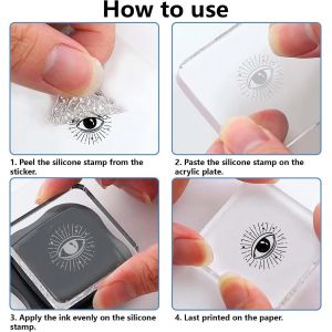 Tianyi-Tampons En Caoutchouc Transparent Fleur Plantes Mandala Réutilisables Rétro Tampons En Silicone Transparent Pour La Saint-Valentin Scrapbooking Album Photo Journal Décoratif Fabrication - Neuf