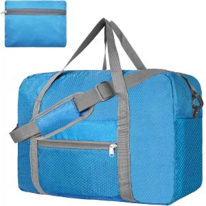 KALANKA-Sac de voyage pliable pour cabine d'avion Easyjet - 45 x 36 x 20 cm - Pour homme et femme, bleu, With Shoulder Strap, Sac de voyage - Neuf