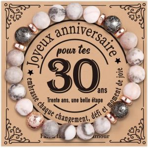 Kalanka-Cadeau Femme - Bracelet Femme, Cadeau Anniversaire Femme, Cadeau Femme Original Utile, Cadeau Noel Femme, Bracelet Pierre Naturelle Femme Cadeau Pour Maman S?ur Amie Collègues. - Neuf
