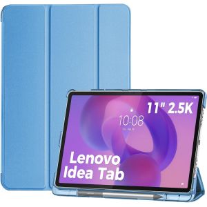 Kalanka-Coque Pour Tablette Lenovo Idea Tab 11 Pouces 2025(Mod&egrave;les Tb-336zu/Tb-336fu), Housse De Protection &Eacute;tui Ultra-Fin Avec Fermeture Magn&eacute;tique, Porte-Stylet Et Support Multi-Angles -Bleu - Neuf