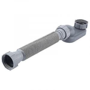 Siphon à profil bas 1 1/2 P Baignoire flexible Tuyau de vidange de douche Siphon P plat Drain de baignoire autoportant pour baignoire Drain de baignoire - Neuf