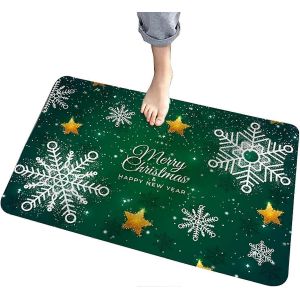 Tapis De Bain En Velours Doux,Tapis De Salle De Bain Absorbant Antidérapant,Tapis De Salle De Bain Confortable Pour Lit De Salon - Neuf