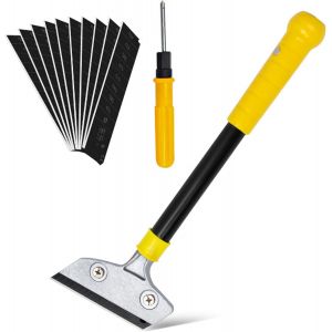 lbgwp60-Grattoir Plaque Vitrocéramique, Scraper Avec Fonction Knock-Out Grattoir Vitre Avec 10 Lames Racloir Plancha Pour Carrelage Papier Peint Colle Miroir La Table De Cuisson - Neuf