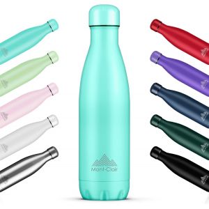 L'o Gourde Isotherme - Bouteille Isotherme Sans Bpa - Gourde Inox 500ml, 24h Froid & 12h Chaud - Bouteille D'eau En Acier - 500ml, Noir - Neuf