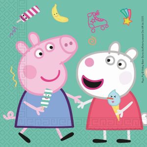 Kal-Lot De 20 Serviettes En Papier Peppa Pig 33x33 Cm Multicolore Taille Unique 91034 - Neuf