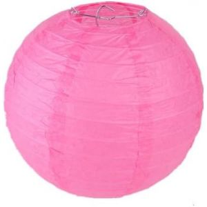 KALANKA-Lot de 10 lanternes rondes en papier à suspendre - Lampions multicolores - Pour vacances, mariage, fête, anniversaire, fête de jardin, fête prénatale - 25 cm - Rouge rose - Neuf
