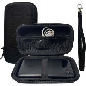 Étui Rigide EVA pour Anker Power Bank 20000 mAh Portable Batterie Externe,Disque Dur de 2.5 Pouces,Câble et Accessoires Organiseur (Case Seul) - Neuf