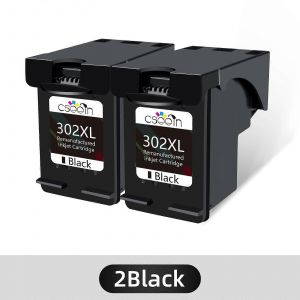 QSYRAINBOW reconditionne 302XL Remplacement pour HP 302 HP302 XL Cartouche d'encre pour imprimante Deskjet 1110 1111 1112 2130 2131 - Neuf