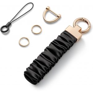 KAL-Porte-Cl&eacute;s Femme, Lani&egrave;re De Poignet &Eacute;lastique Universel, Porte Clef Lani&egrave;re, Auto Porte-Cl&eacute;, Dragonne Avec Boucle Anti Perte En D - Neuf