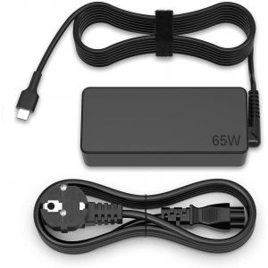 LORANKA-Chargeur USB C 65W Compatible avec Lenovo Thinkpad T480 T490 T495 T580 T590 L380 L390 L480 L580 E480 E580 E590 Chromebook C330 300e 500e et Plus de Chargeur Ordinateur USB C Adaptateur Alimen - Neuf