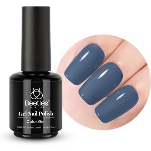 Beetles Vernis &Agrave; Ongles Gel Uv Bleu 15 Ml 1 Pi&egrave;ce Bleu Denim Vernis &Agrave; Ongles Uv Gel Polish Led Manucure Salon Diy Nail Art Design Pour D&eacute;butants - Neuf