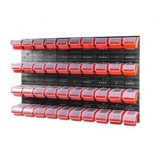 Planche &agrave; outils &eacute;tabli mural 120 x 80 cm + 40 plateaux - Neuf