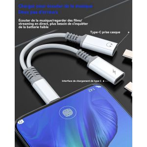 Adapter Dual Usb C Jack For Iphone 16 15 Pro Compatible With S24 S23 Earphone Plug For Apple Audio Headphone Adapter Dac Aux Type C Charger Cable Connector For Ipad Phone Splitter - Neuf