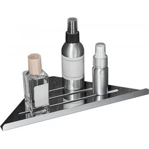 &Eacute;tag&egrave;res d'angle Pas de Per&ccedil;age Chariot de Douche Panier de Rangement Mural Auto-adh&eacute;sif, Autocollant Rangement pour Organisateur de Douche Acier Inoxydable &Eacute;tag&egrave;re(Bross&eacute;) - Neuf