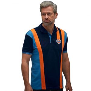 Gulf Racing Team Polo Bleu Marine - Neuf