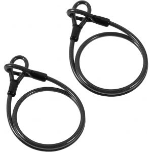 Chenquansarl-2 Pièces Câbles Antivol Vélo Sécurité 1m En Acier, Cable Antivol Velo Avec Revêtement Pvc, Boucles Renforcées Pour Cadenas, Disque ¿ Résistant À La Rouille Et À Lusure, Pour Vélo, Val , - Neuf