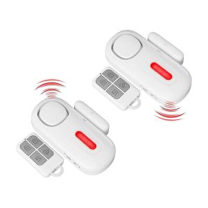Alarmes de porte sans fil lorsqu'elles sont ouvertes avec telecommande, carillon de capteur de securite de porte, alarme de fenetre, alarme de piscine, porte - Neuf