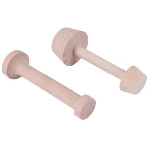 2 Pièces Tarte En Bois Tamper Set Moule À Tarte Moules En Bois Tartelettes Aux Oeufs Tamper Outils De Pâtisserie Tarte Tamper Diy - Neuf