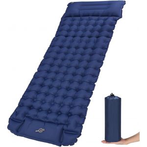 Wqd-Matelas De Camping, Autogonflant, Coussin D'air Ultral&eacute;ger, Gonflable Avec Pompe &Agrave; Pied, Pour Randonn&eacute;e, Tapis De Sol Camping, Couchage, Pour Voyage. - Neuf