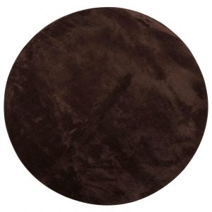 Vidaxl Tapis De Surface Rond Huarte Marron &Oslash; 120 Cm - Neuf