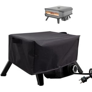 Ulteronixshop-Housse de Four &agrave; Pizza compatible avec Cozze 90347 17"", &eacute;tanche &agrave; la Poussi&egrave;re, Sac de Transport pour Four &agrave; Pizza en Tissu Oxford 420D, Accessoires pour Four &agrave; Pizza, Noir (L(62*62*28c - Neuf